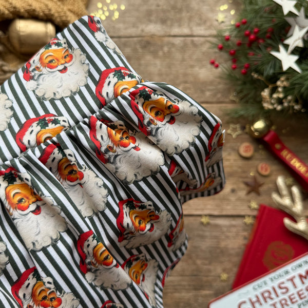 Green Santa Stripe Dress