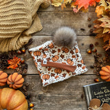 Rustic Pumpkins Printed Snood