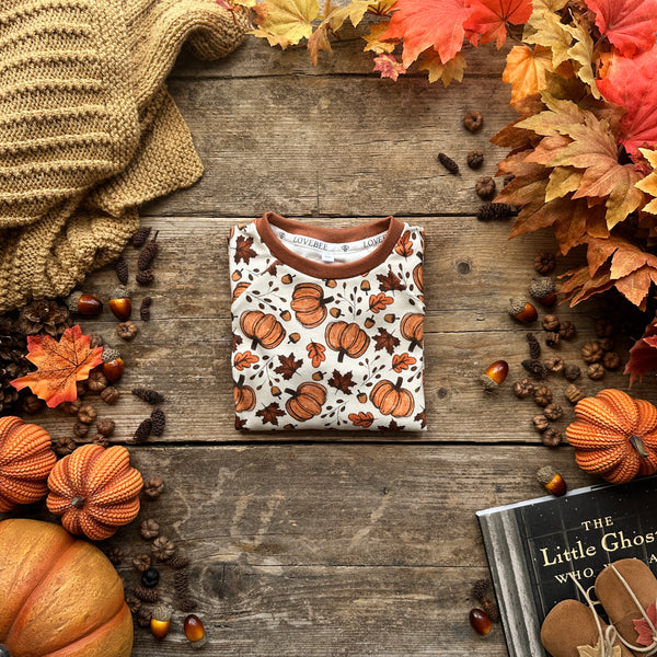 Rustic Pumpkins Short T-Shirt | Stock