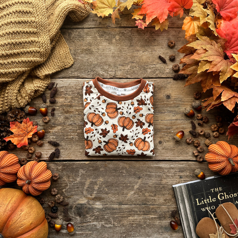 Rustic Pumpkins Short T-Shirt | Stock