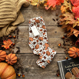 Rustic Pumpkins Slim Leggings