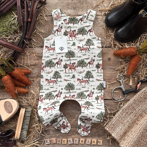 Equestrian Footed Romper