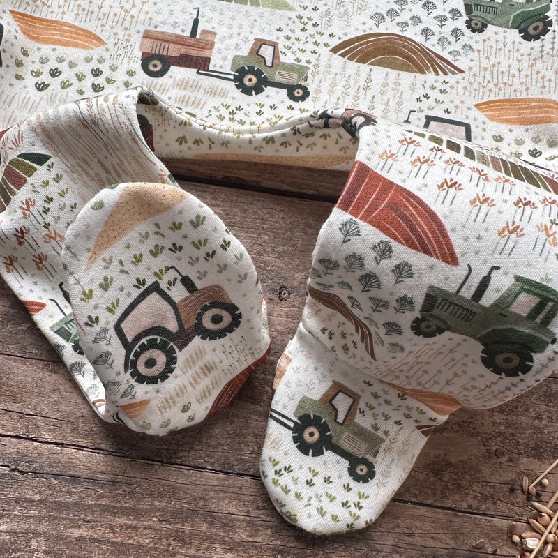 Harvest Tractor Footed Romper