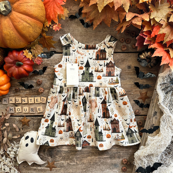 Haunted House (smaller scale print) Dress | Ready To Post