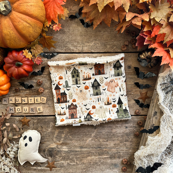 Haunted House Printed Snood | Ready To Post
