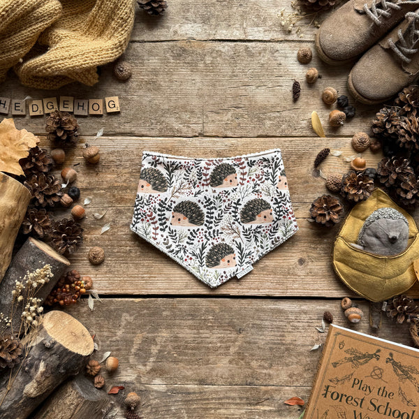 Hedgehog Hideaway Dribble Bib