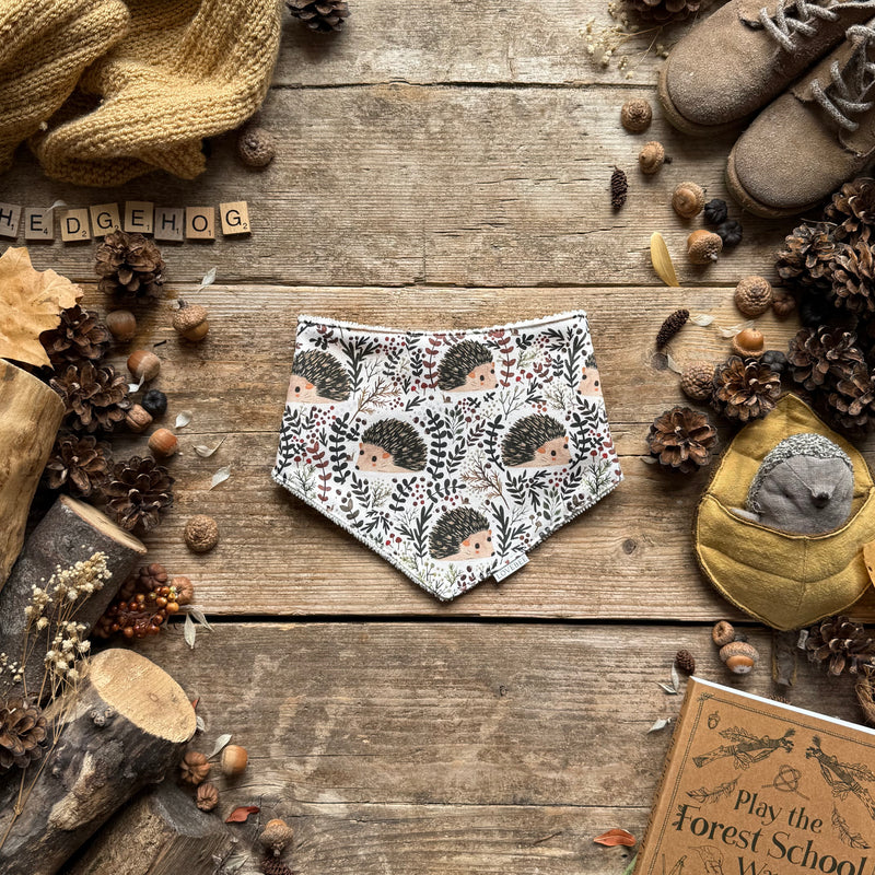 Hedgehog Hideaway Dribble Bib