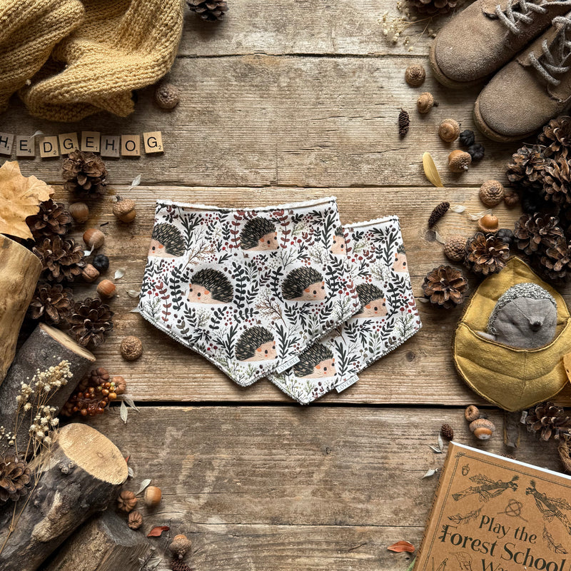 Hedgehog Hideaway Dribble Bib
