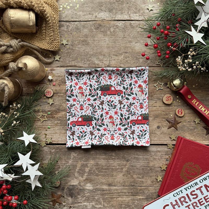 Holiday Truck Printed Snood