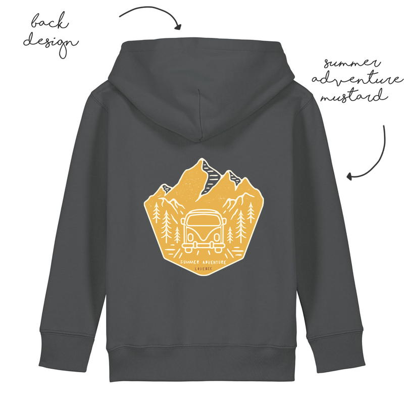 LoveBee Hoodie | Summer Adventure | Dark Grey