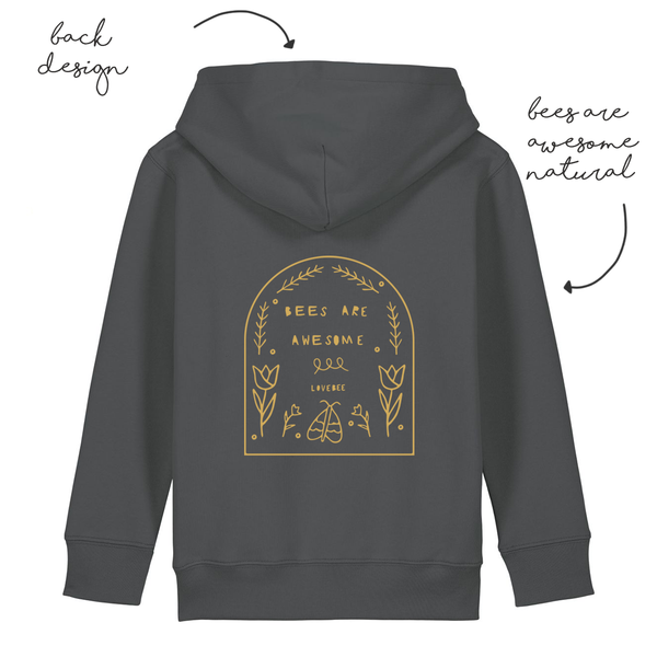 LoveBee Hoodie | Bees are Awesome | Dark Grey