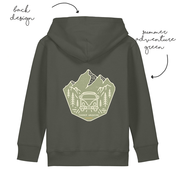 LoveBee Hoodie | Summer Adventure | Forest Green