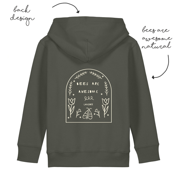 LoveBee Hoodie | Bees are Awesome | Forest Green
