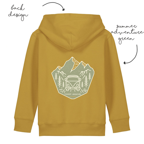 LoveBee Hoodie | Summer Adventure | Mustard