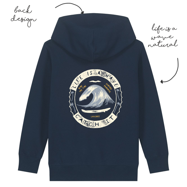 LoveBee Hoodie | Life Is A Wave | Navy