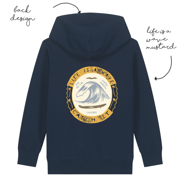 LoveBee Hoodie | Life Is A Wave | Navy