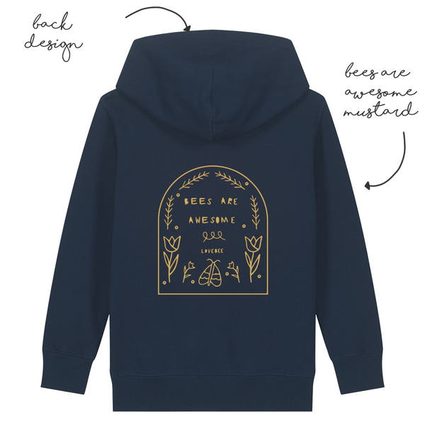 LoveBee Hoodie | Bees are Awesome | Navy