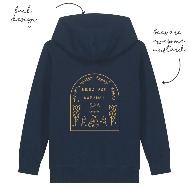 LoveBee Hoodie | Bees are Awesome | Navy