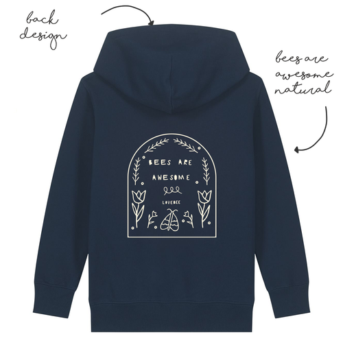 LoveBee Hoodie | Bees are Awesome | Navy