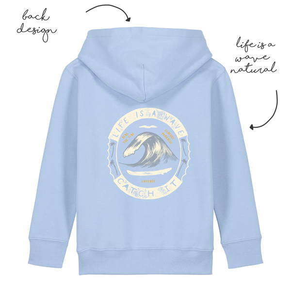 LoveBee Hoodie | Life Is A Wave | Sail Blue