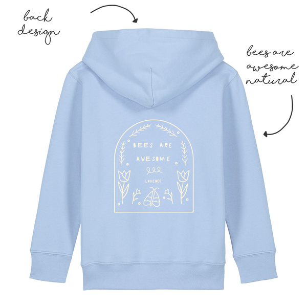 LoveBee Hoodie | Bees are Awesome | Sail Blue