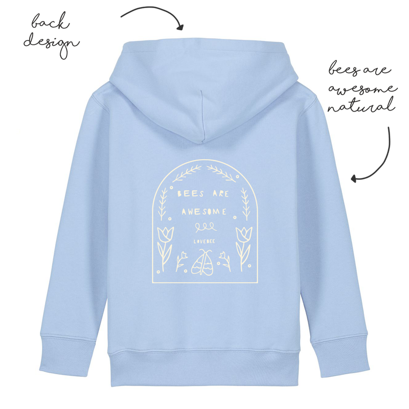 LoveBee Hoodie | Bees are Awesome | Sail Blue