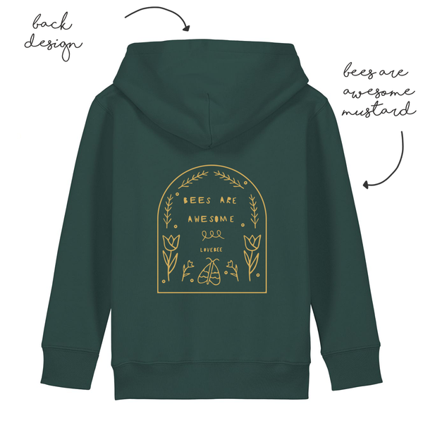LoveBee Hoodie | Bees are Awesome | Sea Green