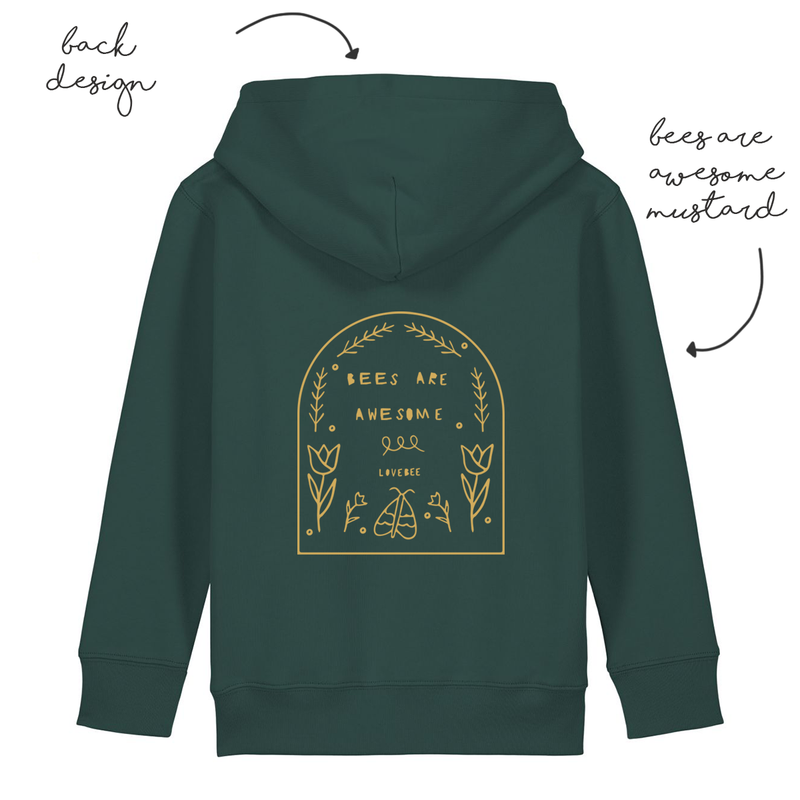 LoveBee Hoodie | Bees are Awesome | Sea Green