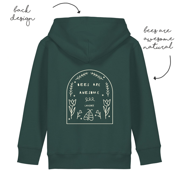LoveBee Hoodie | Bees are Awesome | Sea Green