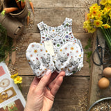 Hop, Skip & Grow Footed Romper