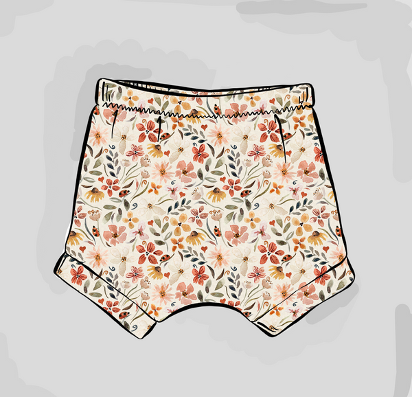 Ladybird Floral Cuffed Shorts