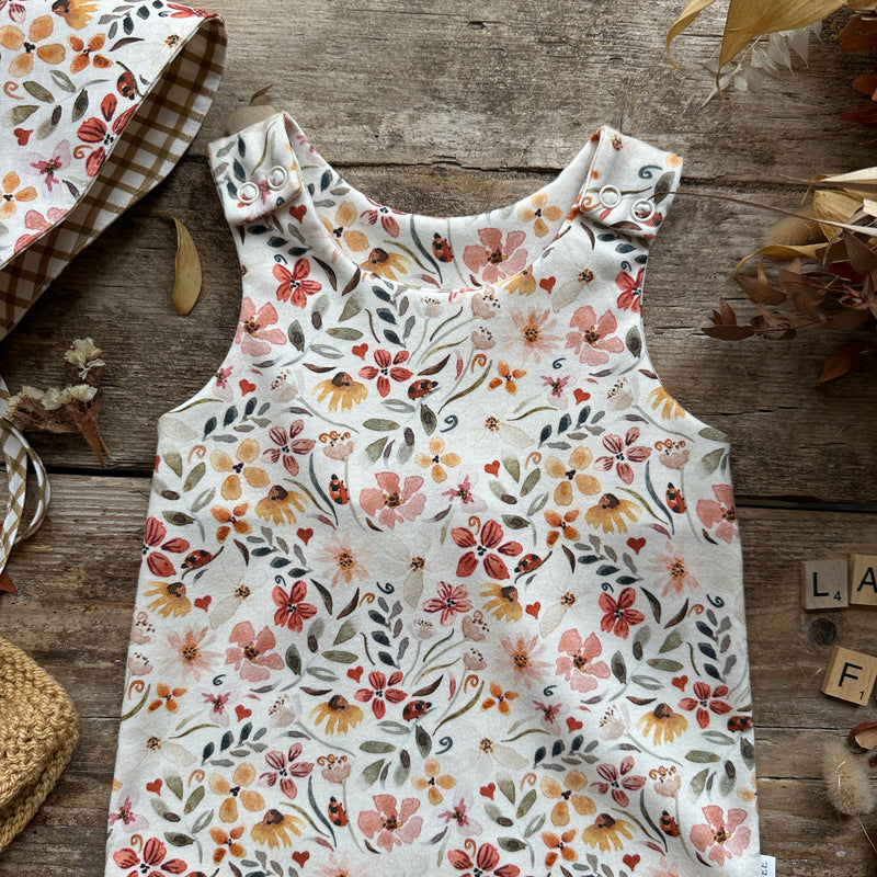 Ladybird Floral Footed Romper