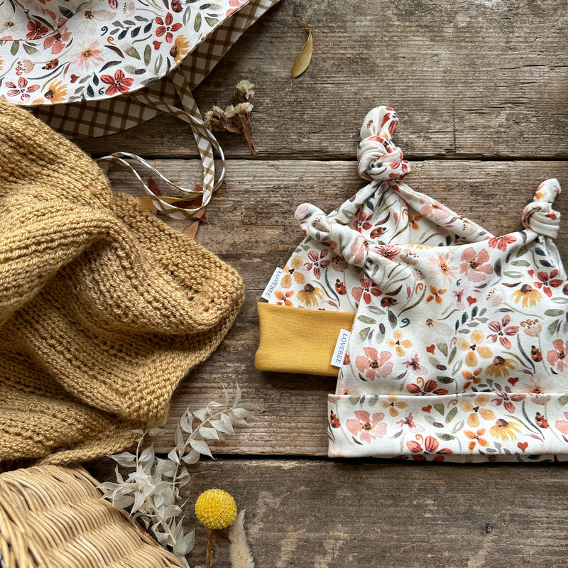 Ladybird Floral Knotted Hats