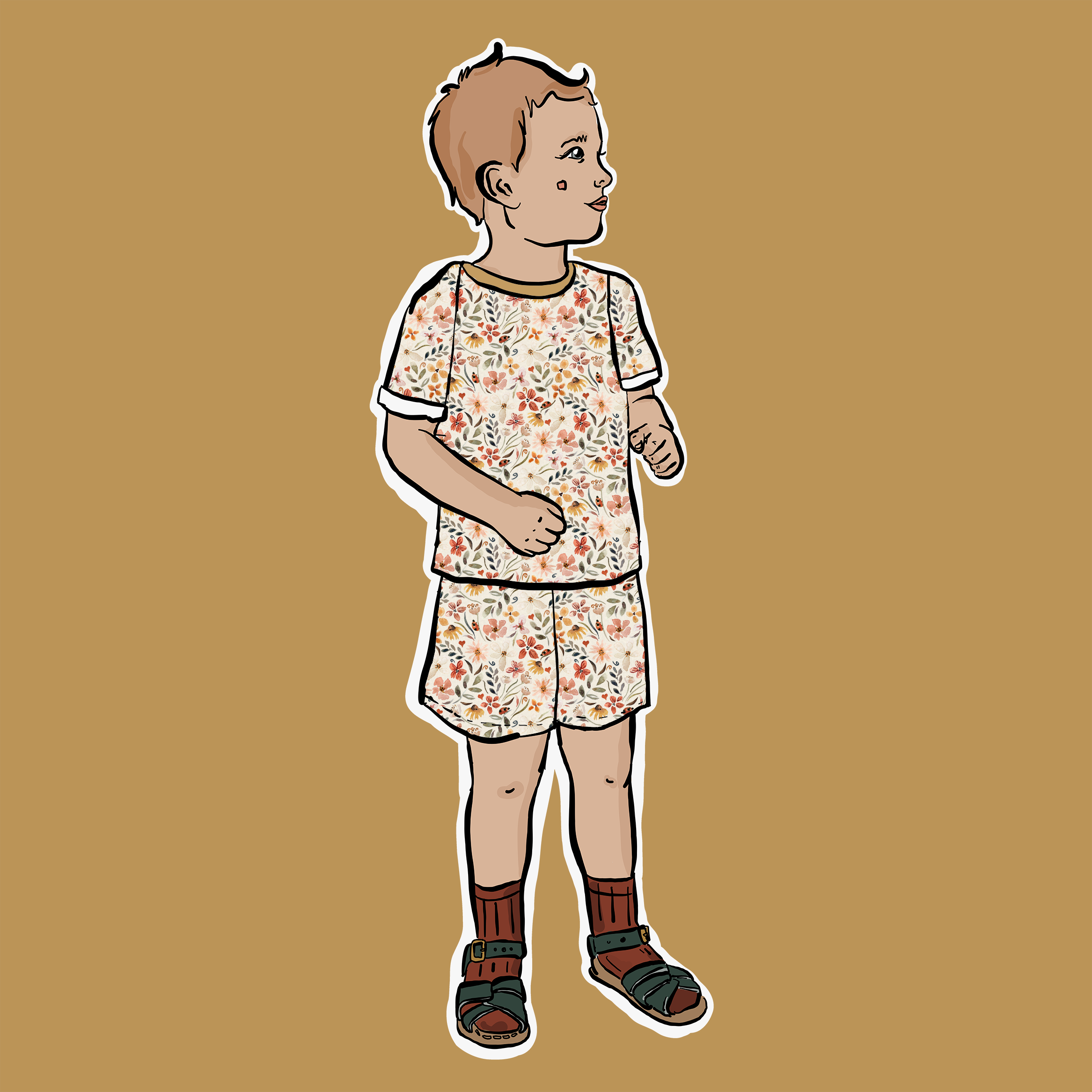 Ladybird Floral Summer Short Set – LoveBeeBaby