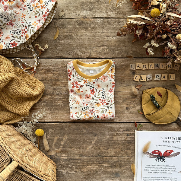 Ladybird Floral T-Shirt | Long Sleeve