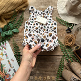 Leopard Footed Romper