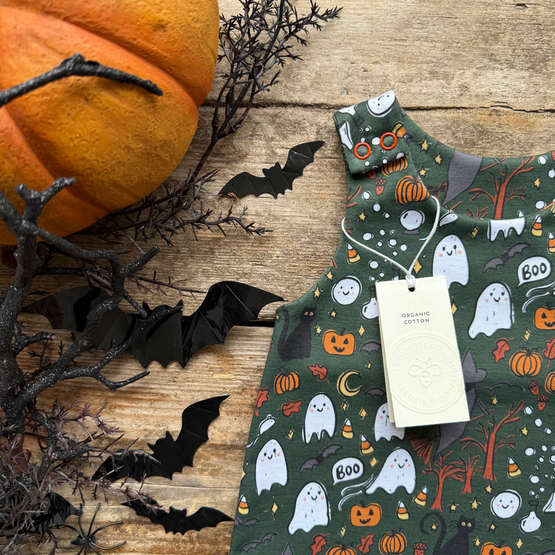 Midnight Mischief Footed Romper | Ready To Post