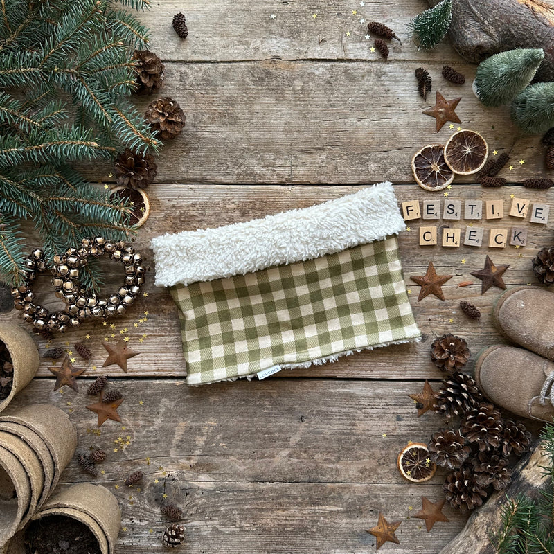 Moss Check Printed Snood