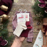 Mulberry Check | Style With Bee | Socks