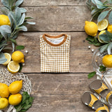 Mustard Gingham T-Shirt