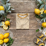 Mustard Gingham T-Shirt