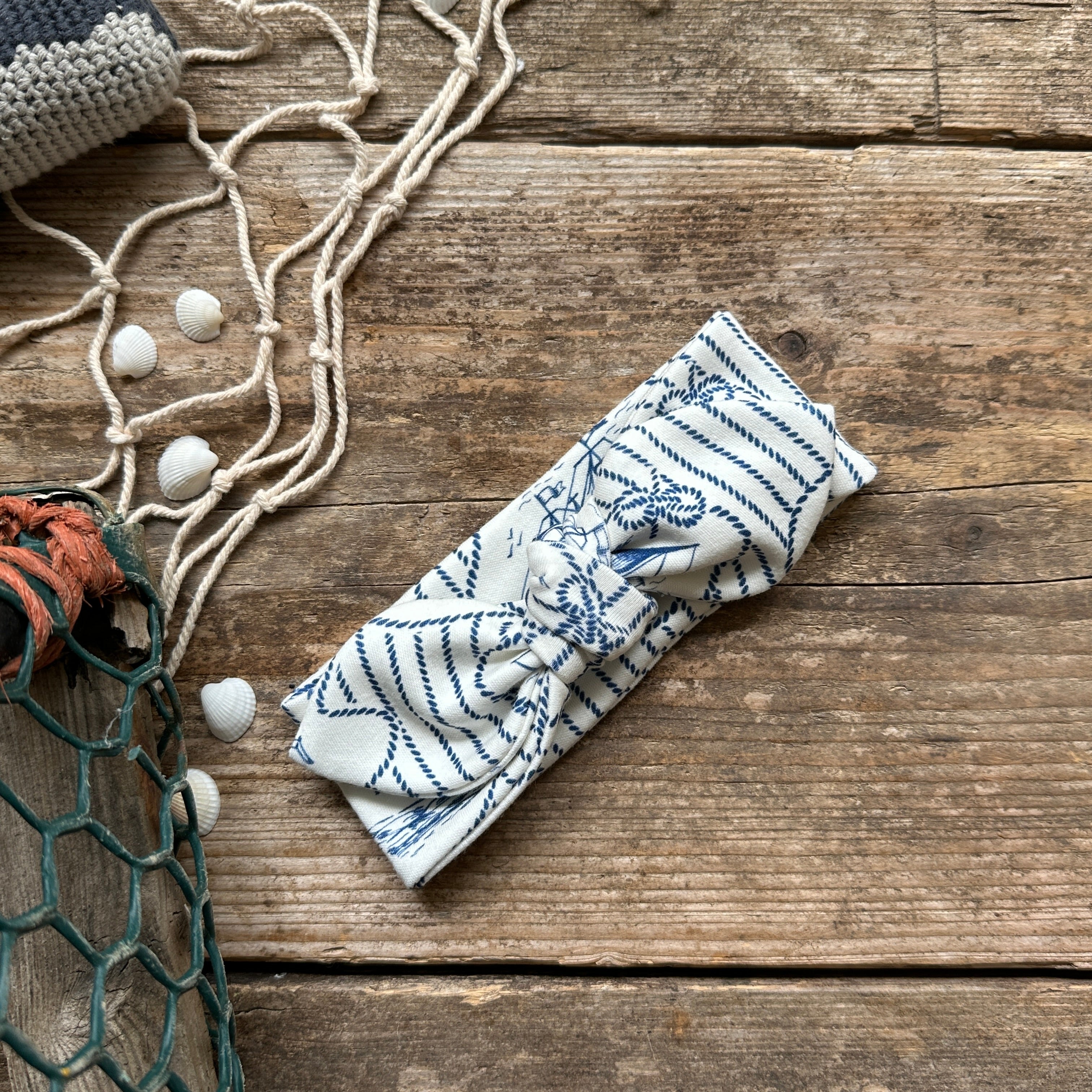 Nautical Knots Knot Bow Headband | SALE – LoveBeeBaby