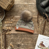 Olive Mallard Bobble Hat