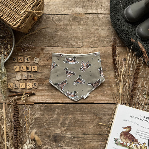 Olive Mallard Dribble Bib