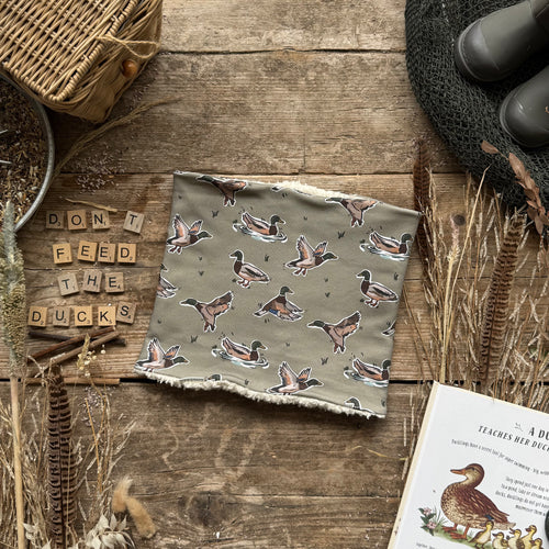 Olive Mallard Printed Snood