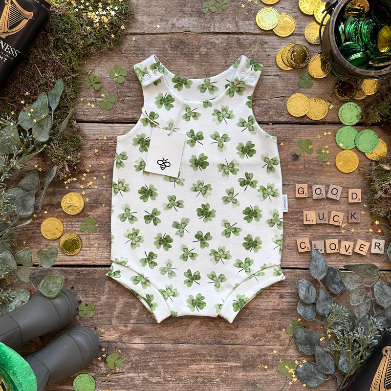 Good Luck Clover Bloomer Romper | Ready To Post