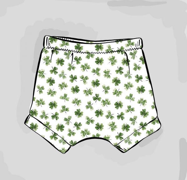 Good Luck Clover Cuffed Shorts | Ready To Post