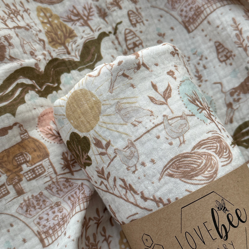 Beekeeper's Cottage Organic Double Gauze Swaddle | BRAND NEW