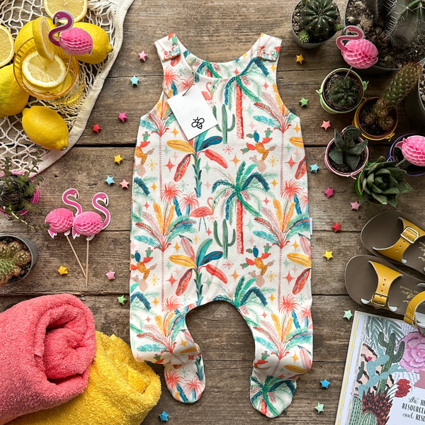 Palm Springs Footed Romper | Ready To Post