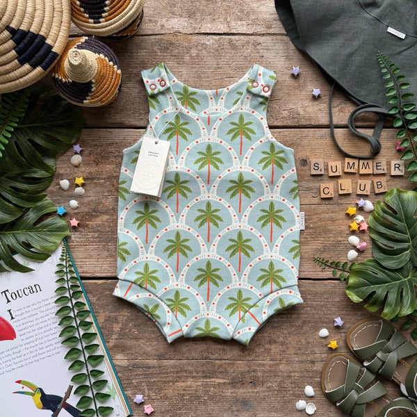 Palm Trees Bloomer Romper | Ready To Post